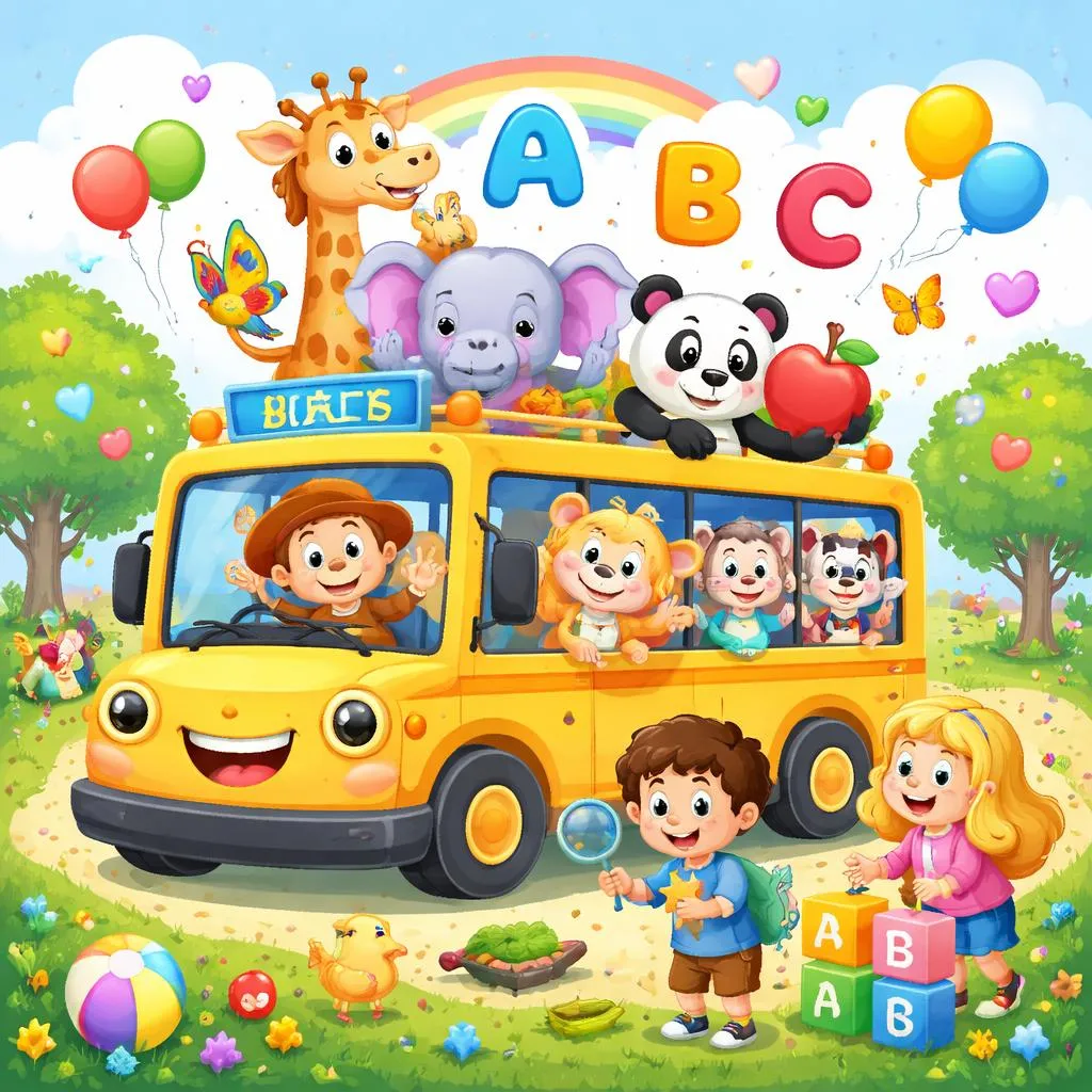 Как Животные на Автобусе Помогают Детям Весело Изучать Английский?