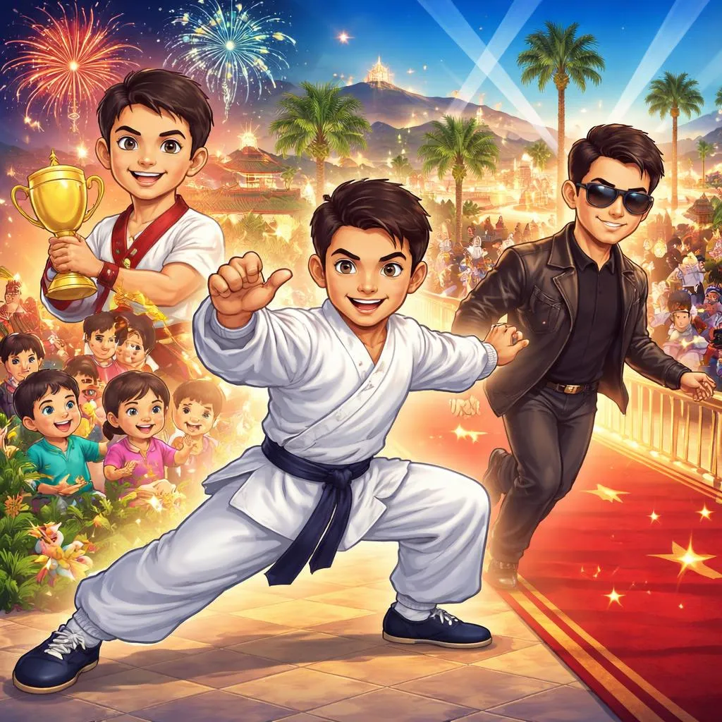 Como um Campeão Chinês de Wushu Chamado Jet Li se Tornou uma Estrela de Hollywood? Uma História de Celebridade para Crianças
