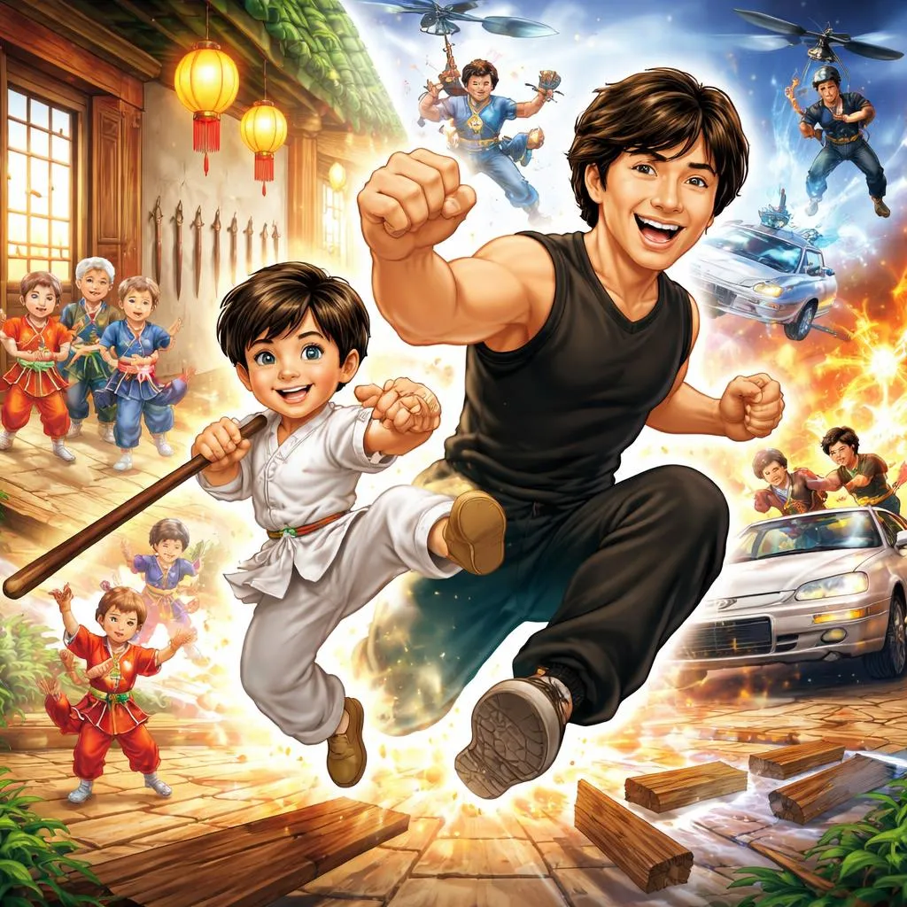 Como um Menino na Escola de Ópera de Pequim se Tornou Jackie Chan, a Estrela de Ação? Uma História de Celebridade para Crianças