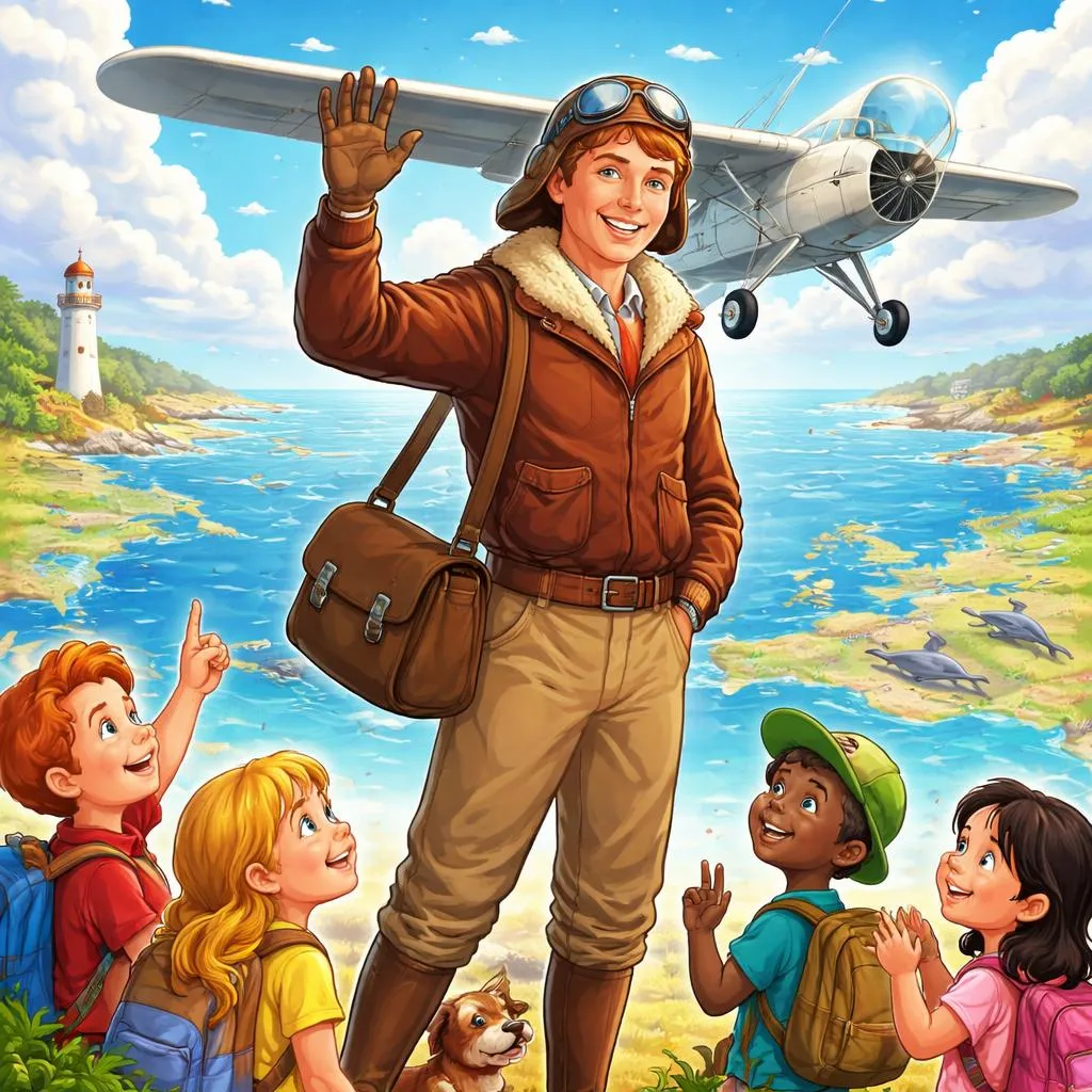Como Charles Lindbergh Voeu Sozinho Através do Oceano Atlântico? Uma História de Celebridade para Crianças
