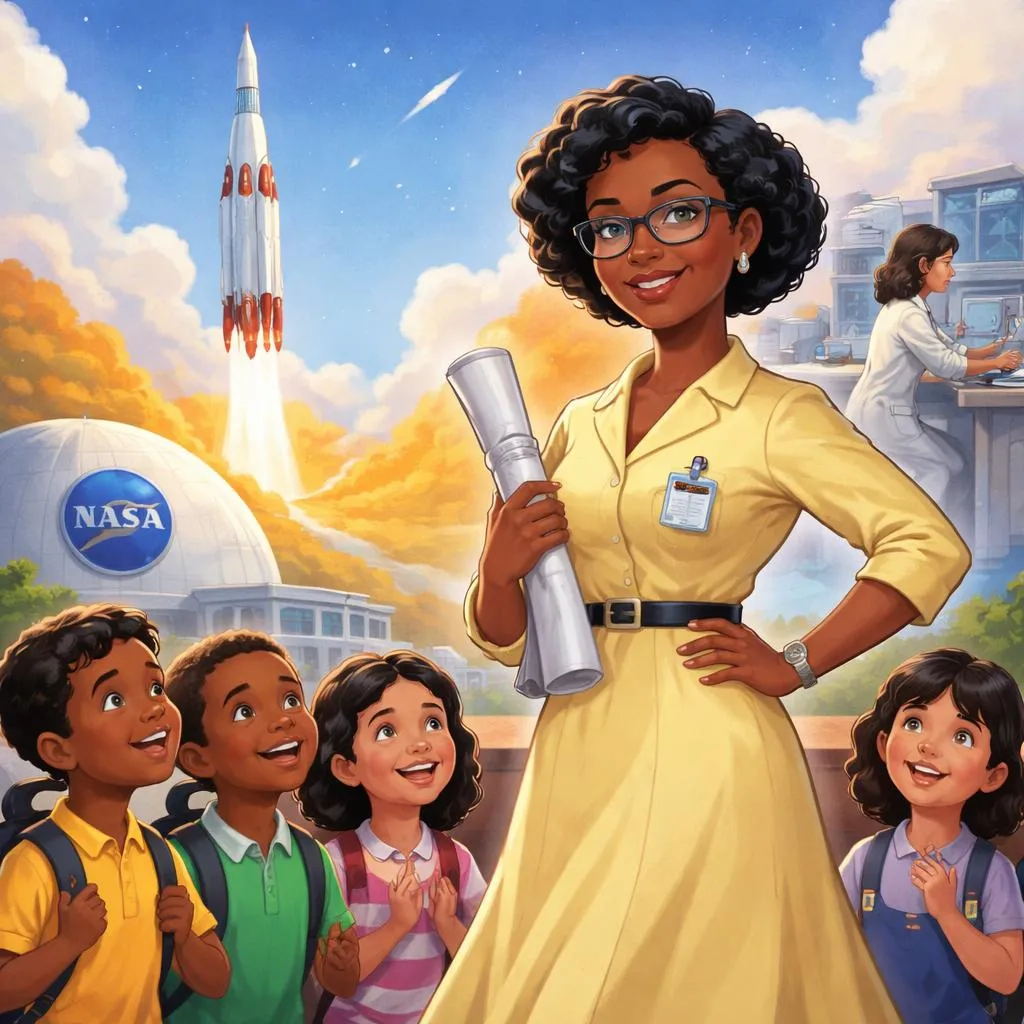 Como Mary Jackson Quebrou Barreiras como a Primeira Engenheira Negra da NASA? Uma História de Celebridade para Crianças