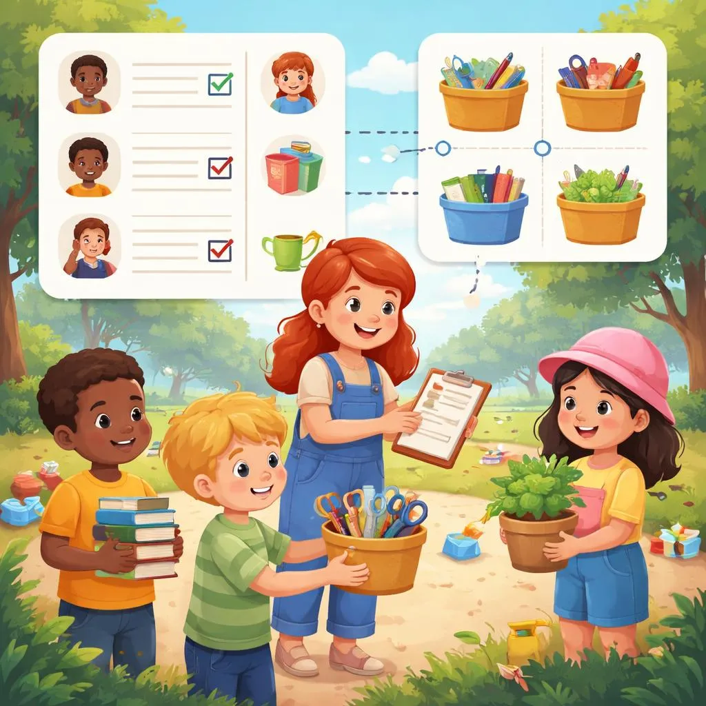 How Do “Assigned To” and “Allocated To” Describe Giving Tasks or Resources for Kids?