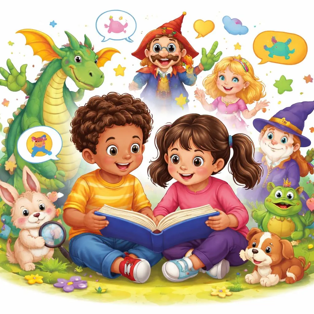 How Do Children's Story Book Characters Support Language Development and Reading Engagement?