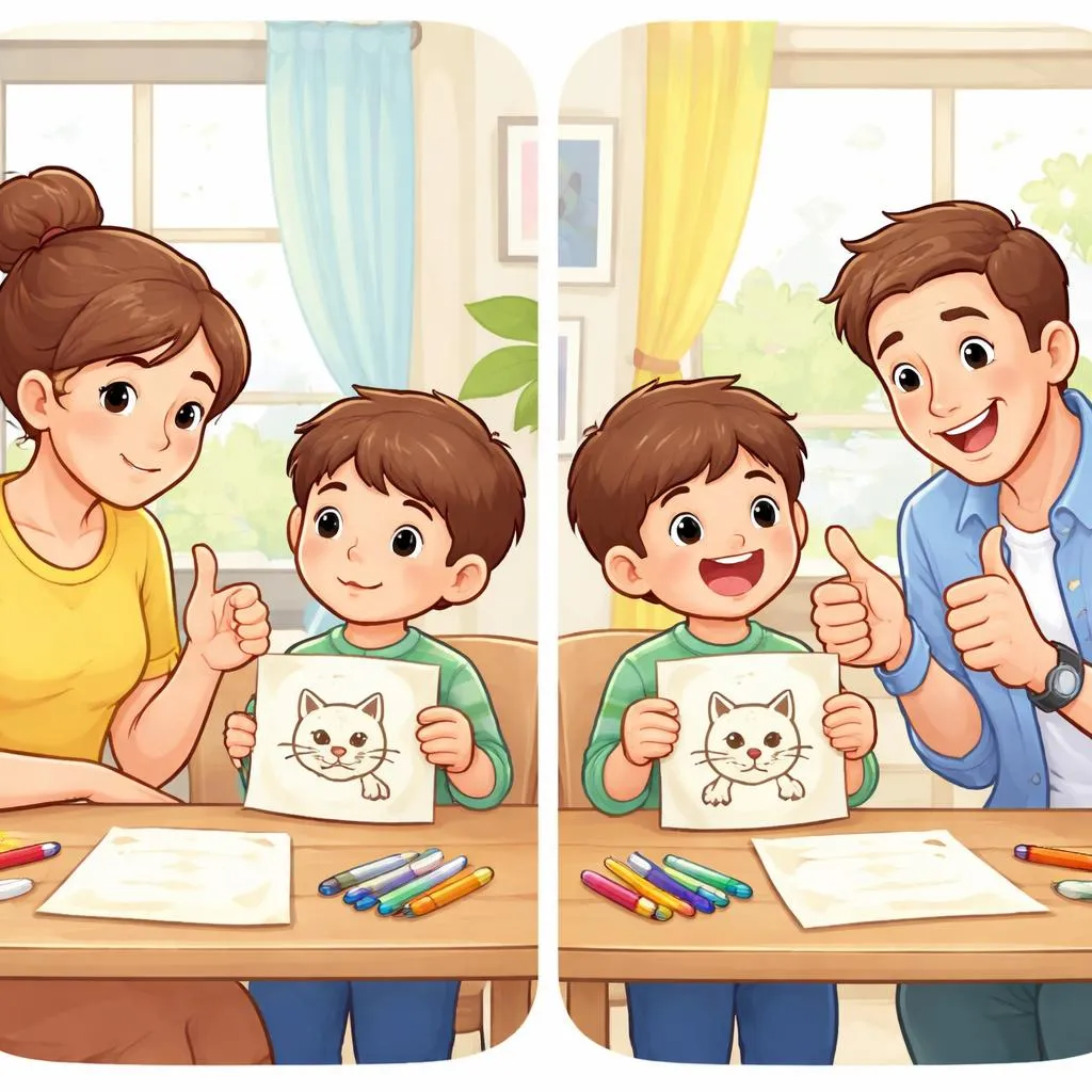 当表扬孩子时,“很好”和“不错”有什么不同?