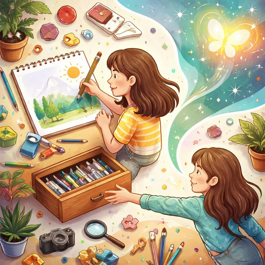 Bagaimana Cara Menggambar, Membuka Laci, Membuat Gambar, atau Merasa Tertarik pada Sesuatu?