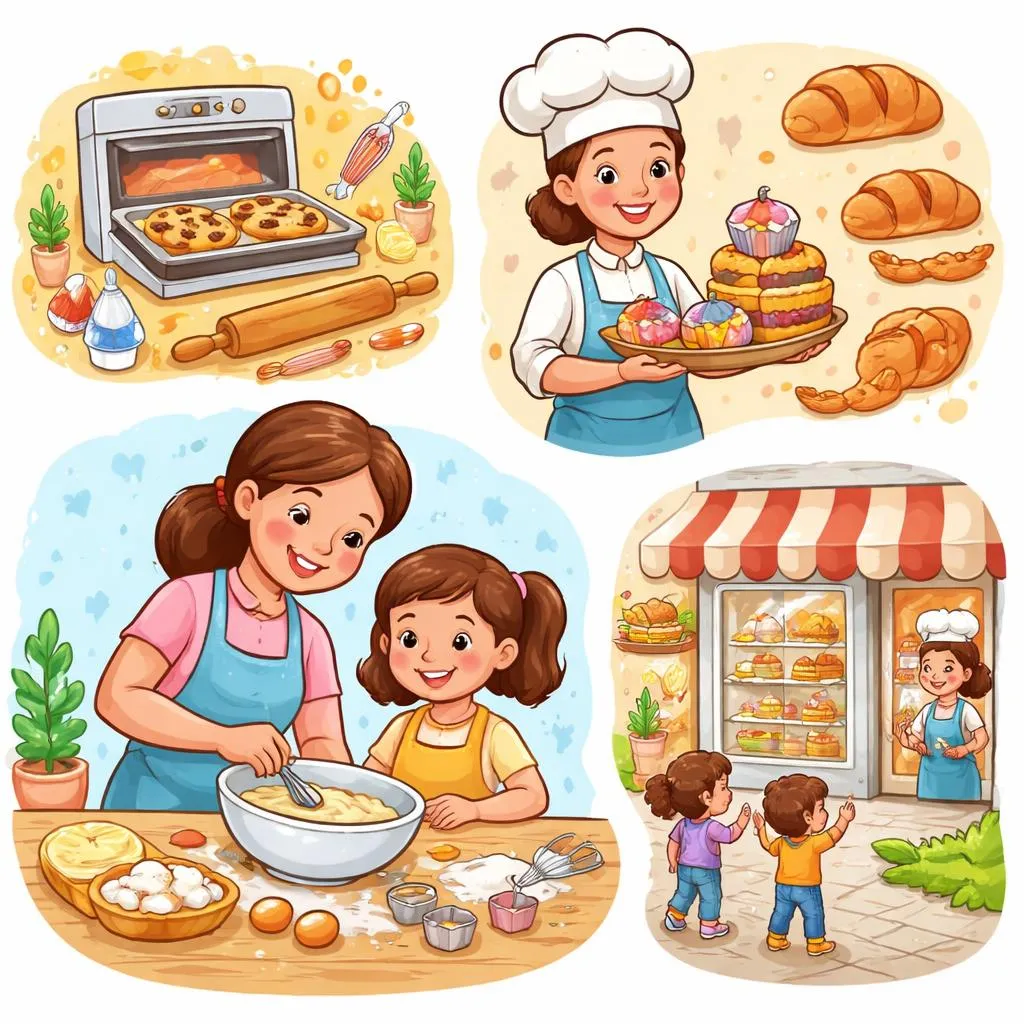 How Do You Explain Bake, Baker, Bakery, and Baking to a Child?