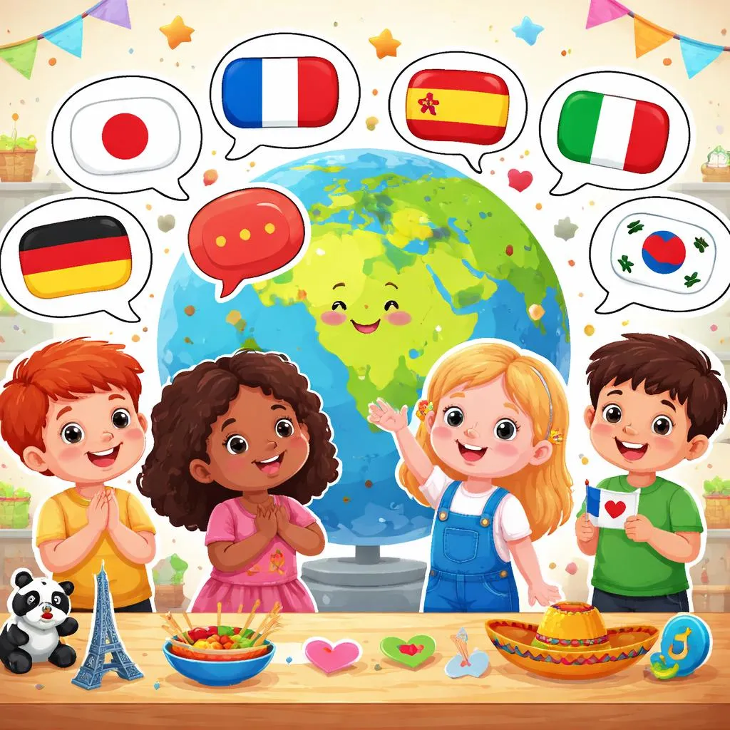 Wie sagt man Danke in einer anderen Sprache für Kinder?