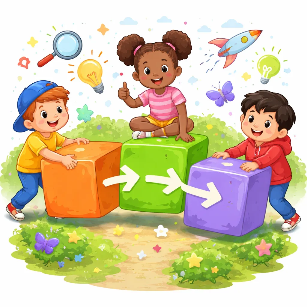 How Do You Team Up Three Words? A Kid's Fun Guide to Three-Part Phrasal Verbs