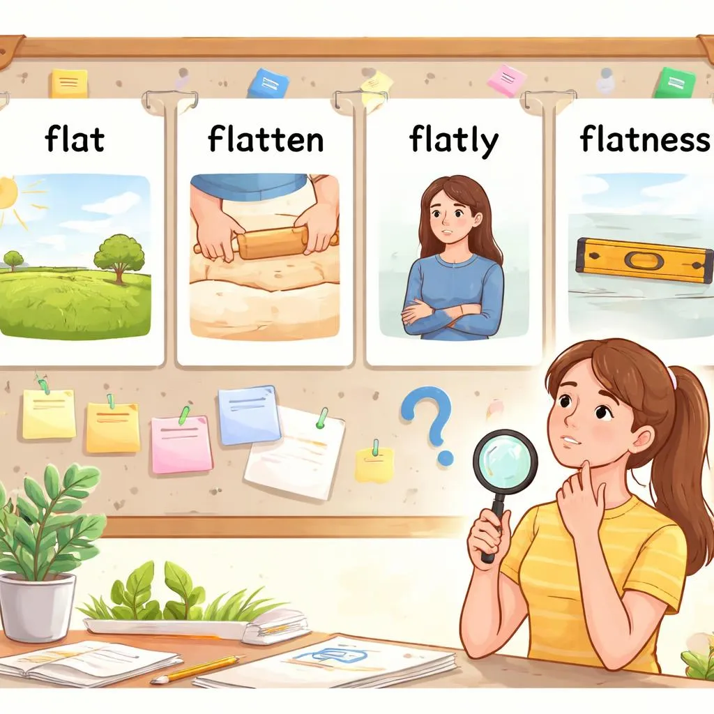 How Do You Tell the Difference Between Flat, Flatten, Flatly, and Flatness in English?