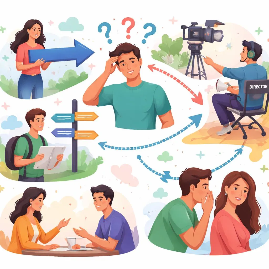 Wie verwendet man Direct, Direction, Directly, Director und Indirect richtig?