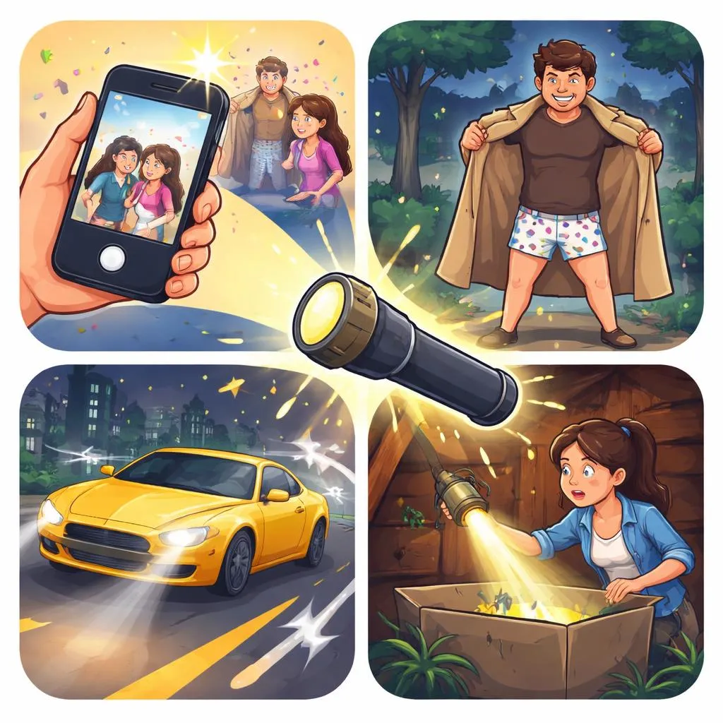 How Do You Use Flash, Flasher, Flashing, and Flashlight in English Sentences?