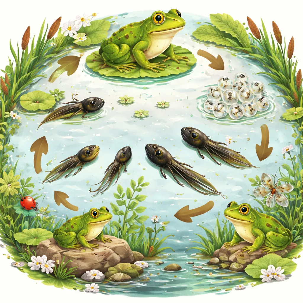 蝌蚪如何长出腿？探索青蛙生命周期阶段名称！