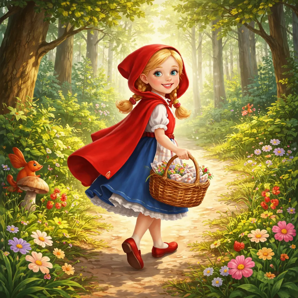 كيف تشعر الفتاة ذات الرداء الأحمر في الغابة في الأغنية الروسية: أغنية الفتاة ذات الرداء الأحمر (Песня Красной Шапочки)؟