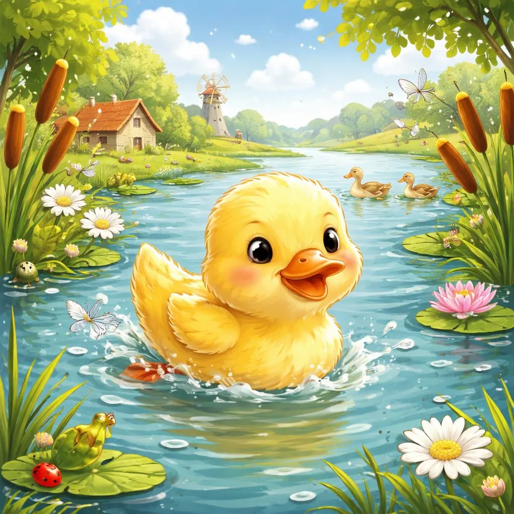 Como o Patinho Nada na Canção Alemã 'Die kleine Ente'?