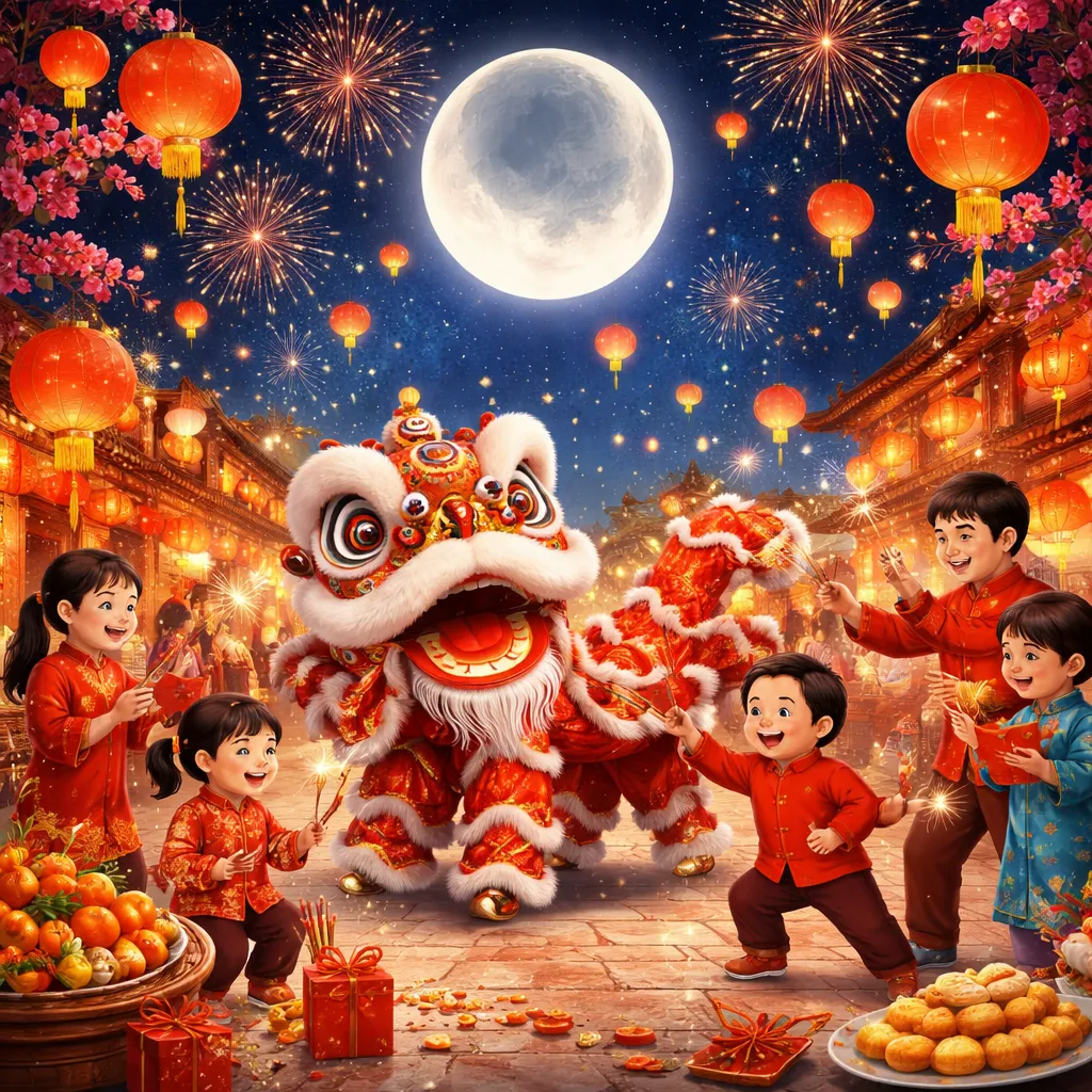 How Does the World Celebrate a New Moon? Discovering Chinese New Year Traditions in English!