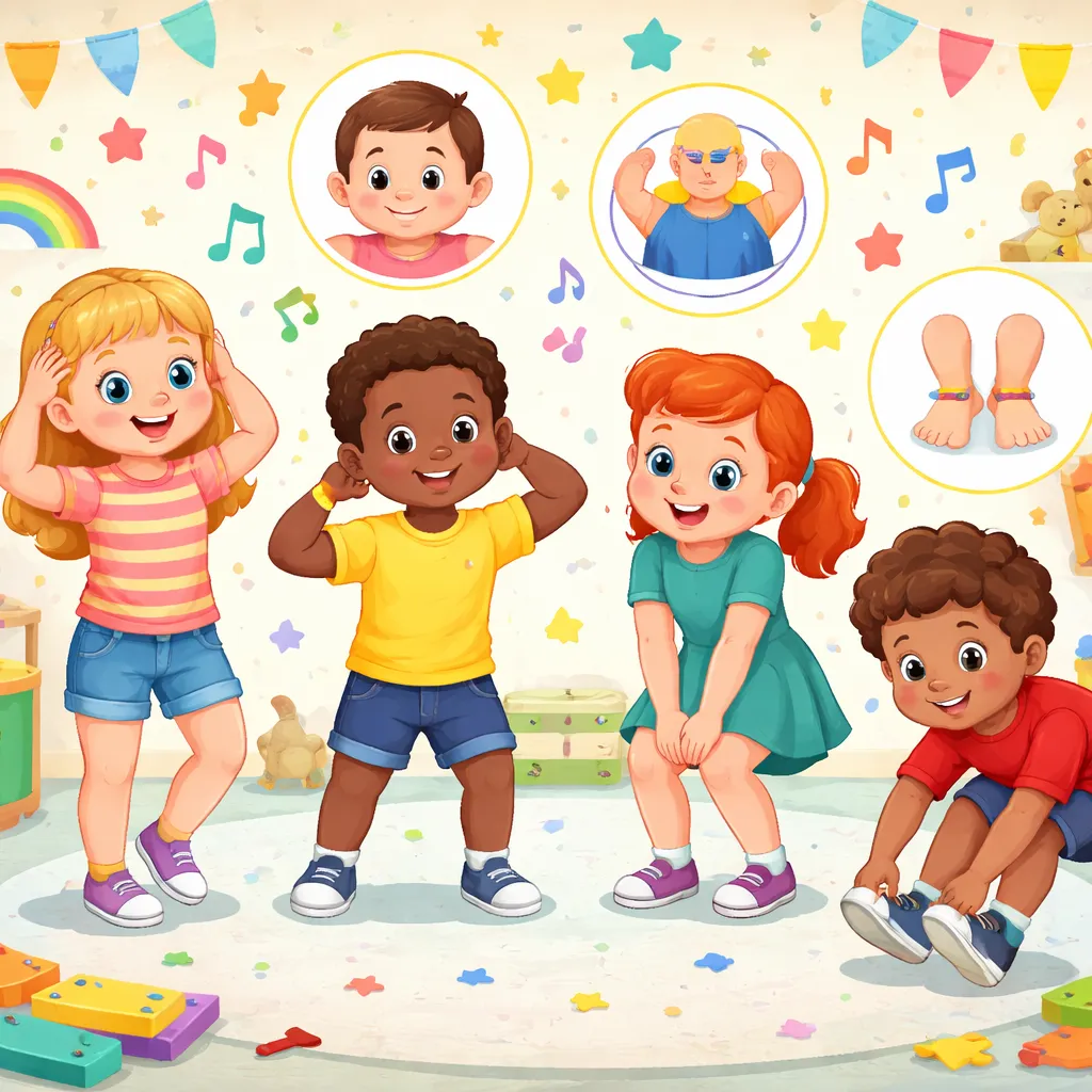 ¿Qué tan rápido puedes encontrar las partes de tu cuerpo en la canción francesa 'Tête, épaules, genoux et pieds'?