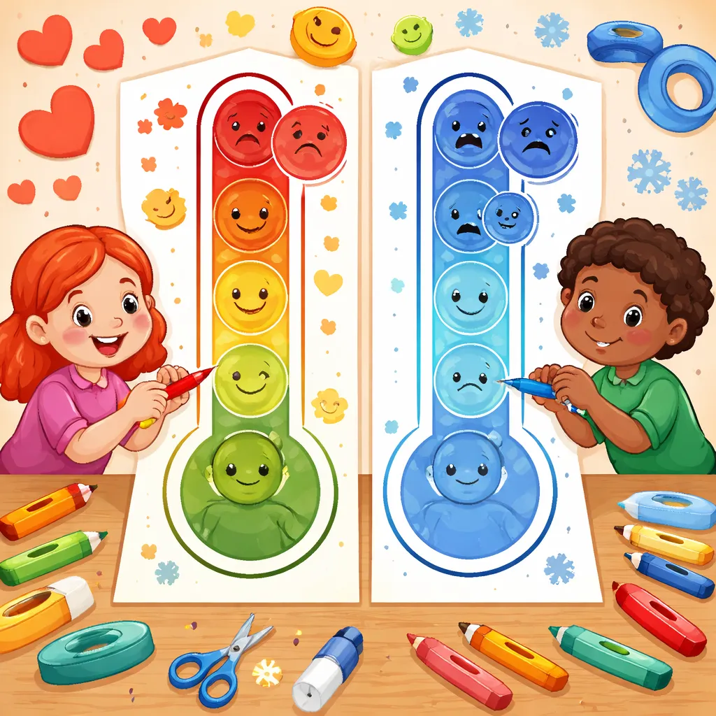 How Hot or Cold Are Your Feelings? Make DIY Feeling Thermometers Printable!