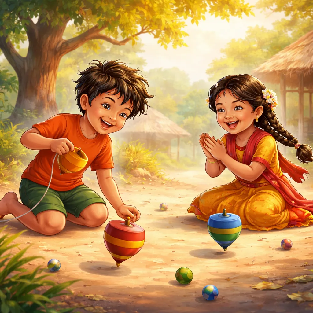 Berapa Lama Kamu Bisa Berputar dengan Lagu Bengali: The Little Top (লাটিম)?