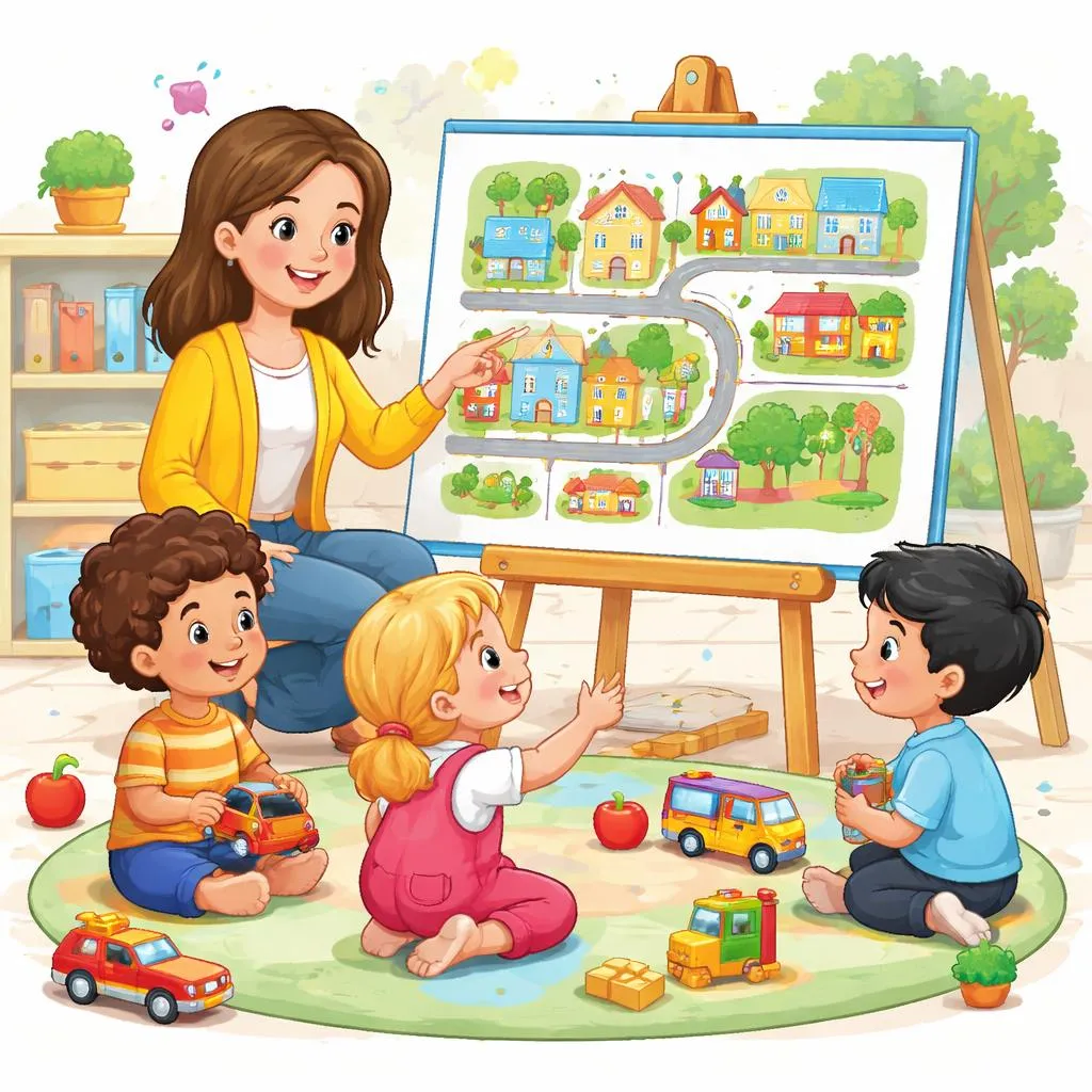 Как легко научить маленьких учеников названиям мест в городе на английском языке?