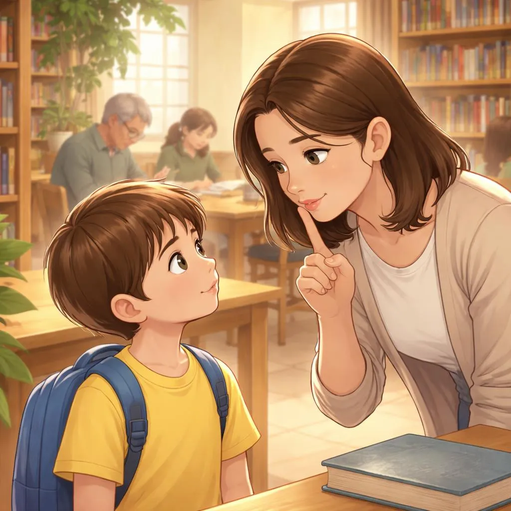 In a Quiet Library, Should You Tell a Child to “Be Silent” or “Make No Sound” to Respect Others?