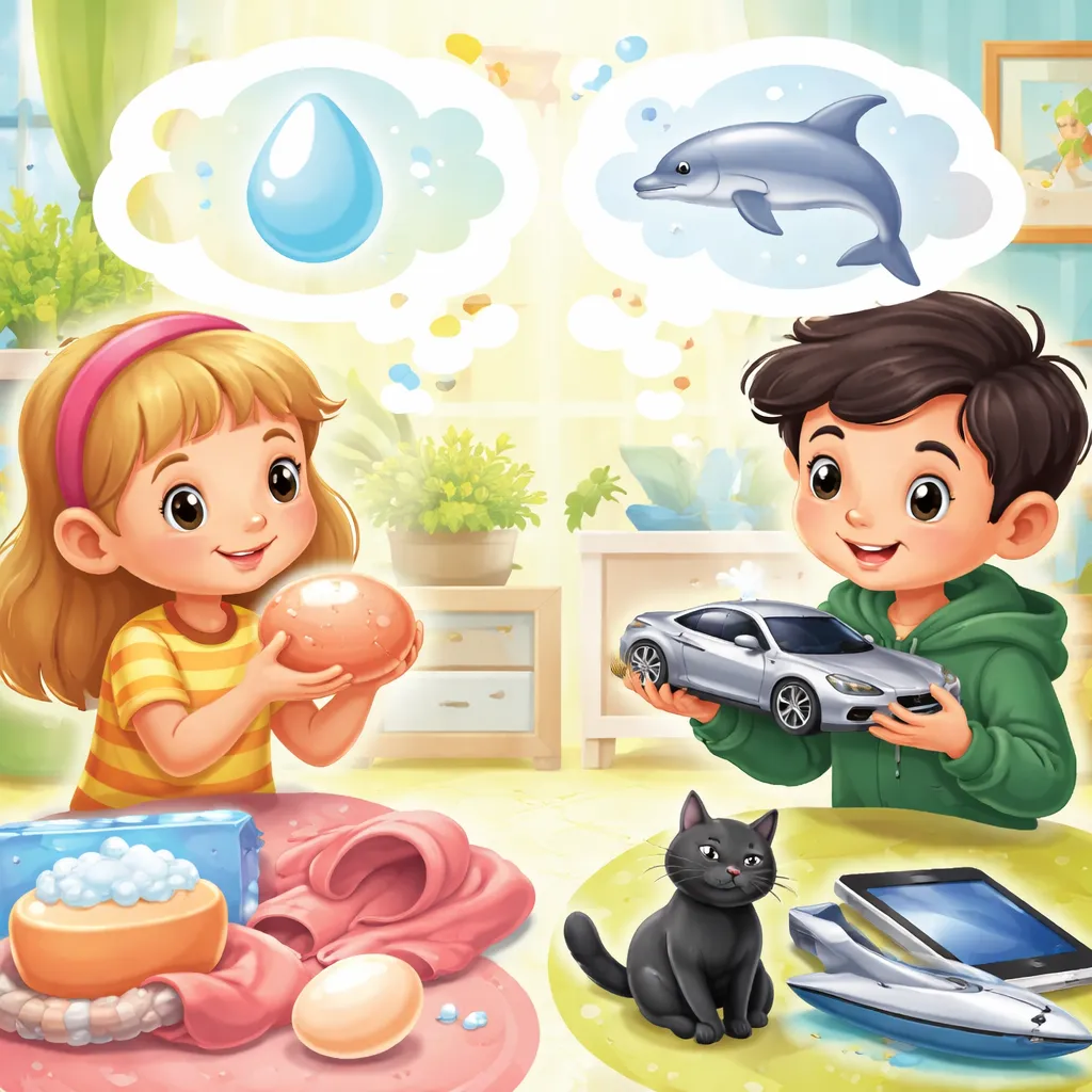 Verben im Alltag: Teilen „glatt und elegant“ wirklich die gleiche Bedeutung für Kinder?