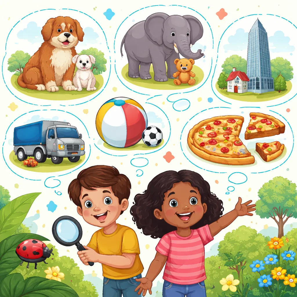 In What Situations Should Children Use “Big and Large” Correctly for Natural and Accurate English Communication?