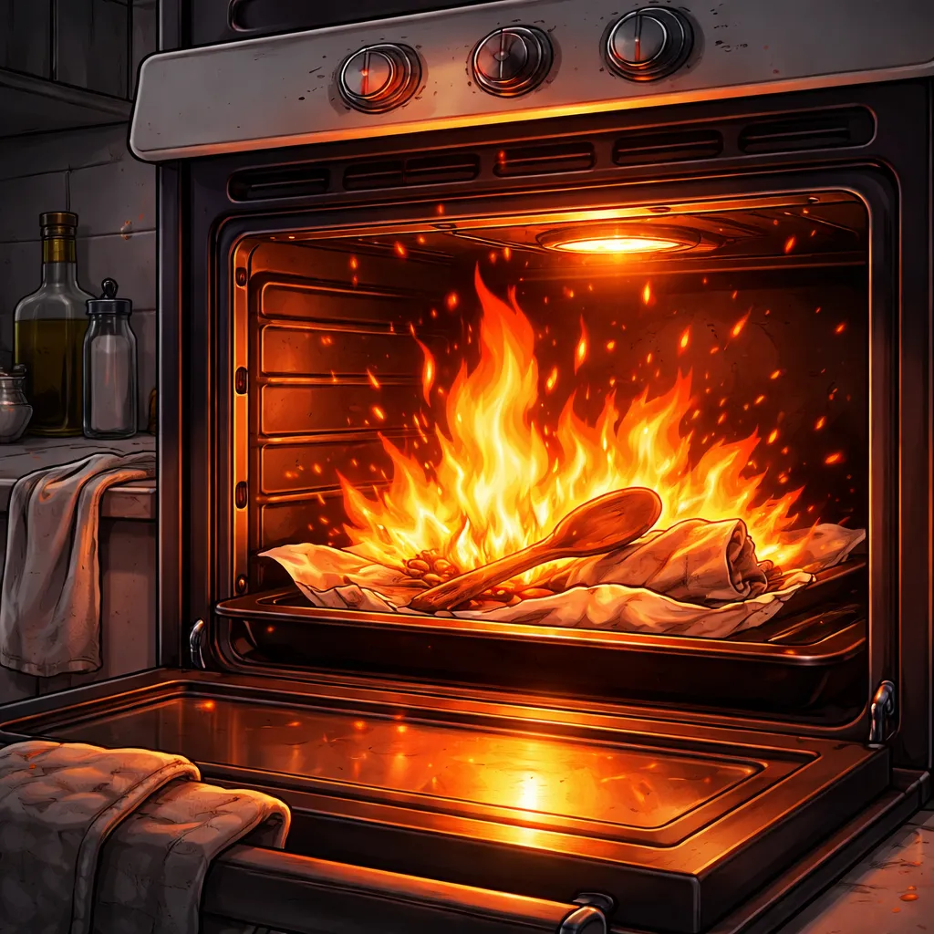 Is a Hot Oven Always Burning Hot Enough to Start a Fire?