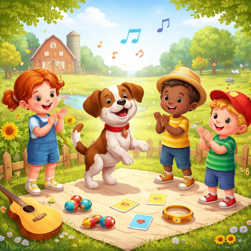 Является ли "bingo the dog" одной из лучших детских песенок для обучения английскому языку в увлекательной форме?