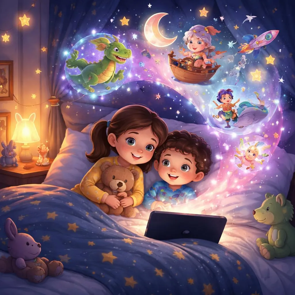 Является ли потоковая передача новым лучшим способом открытия веселых сказок на ночь для детей?