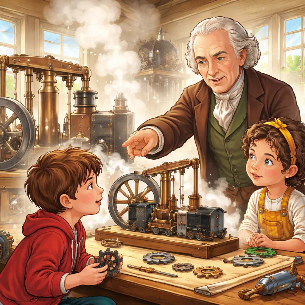 История о знаменитости: Джеймс Уатт — причина, по которой ваш ребенок понимает мощность и двигатели?