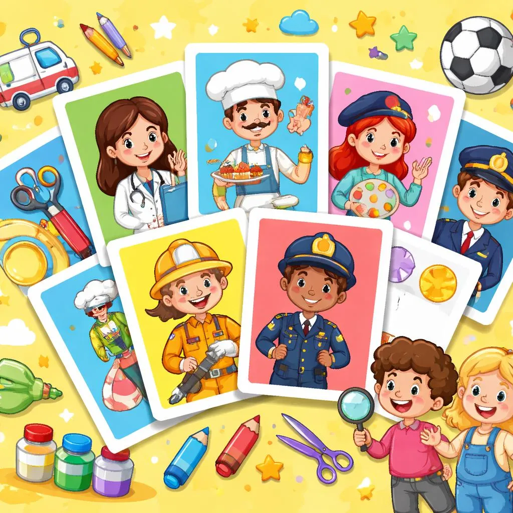 Jobs Flashcards – Set B for Kids – Free Printable PDF
