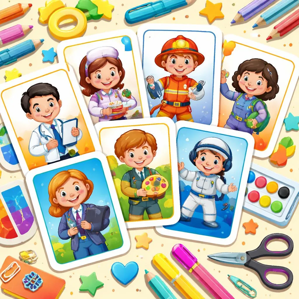 Jobs Flashcards – Set C for Kids – Free Printable PDF