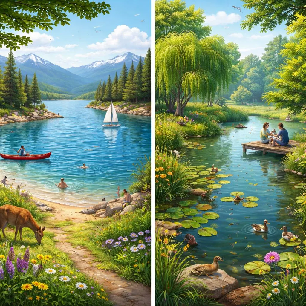 Danau dan Kolam: Apakah Keduanya Hanya Badan Air yang Dikelilingi Daratan?