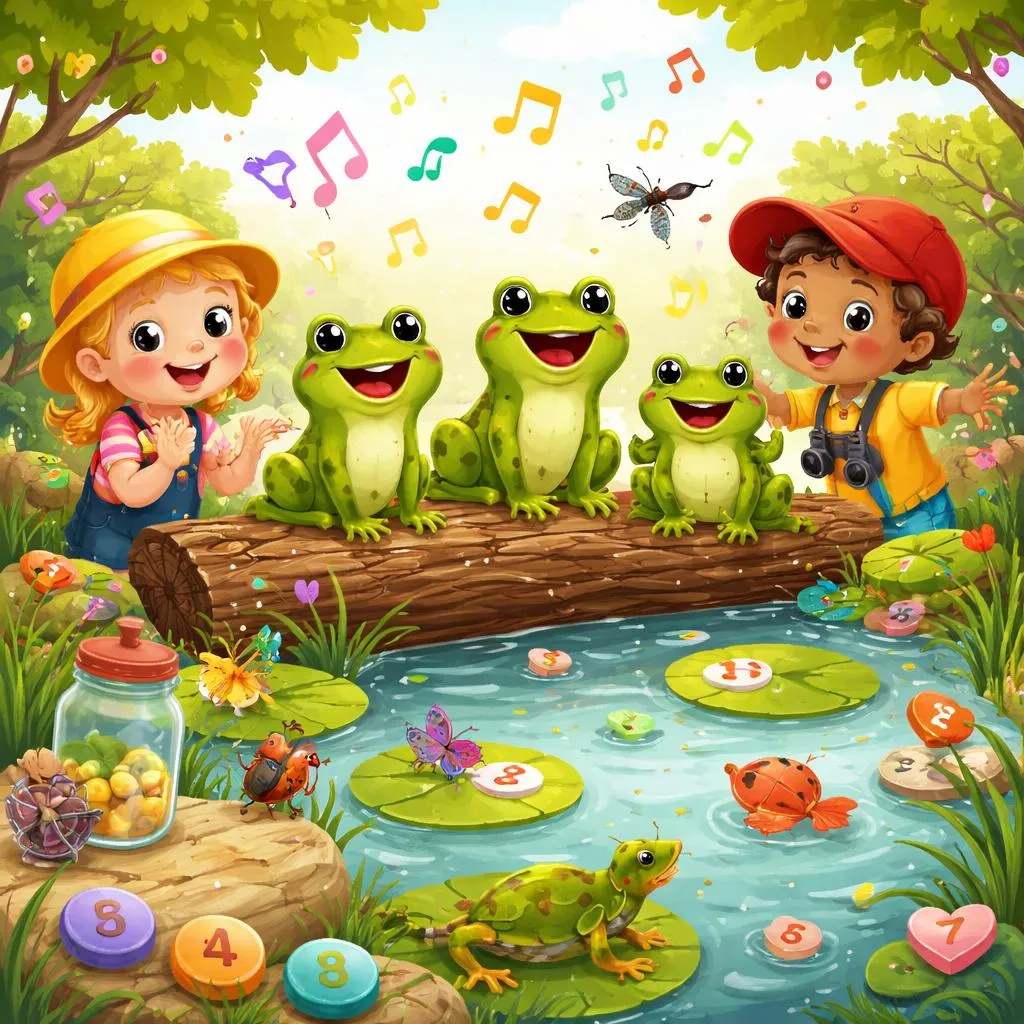 Learn and Sing with the Fun and Educational “speckled frog nursery rhyme” While Counting, Rhyming, and Exploring Nature for Children