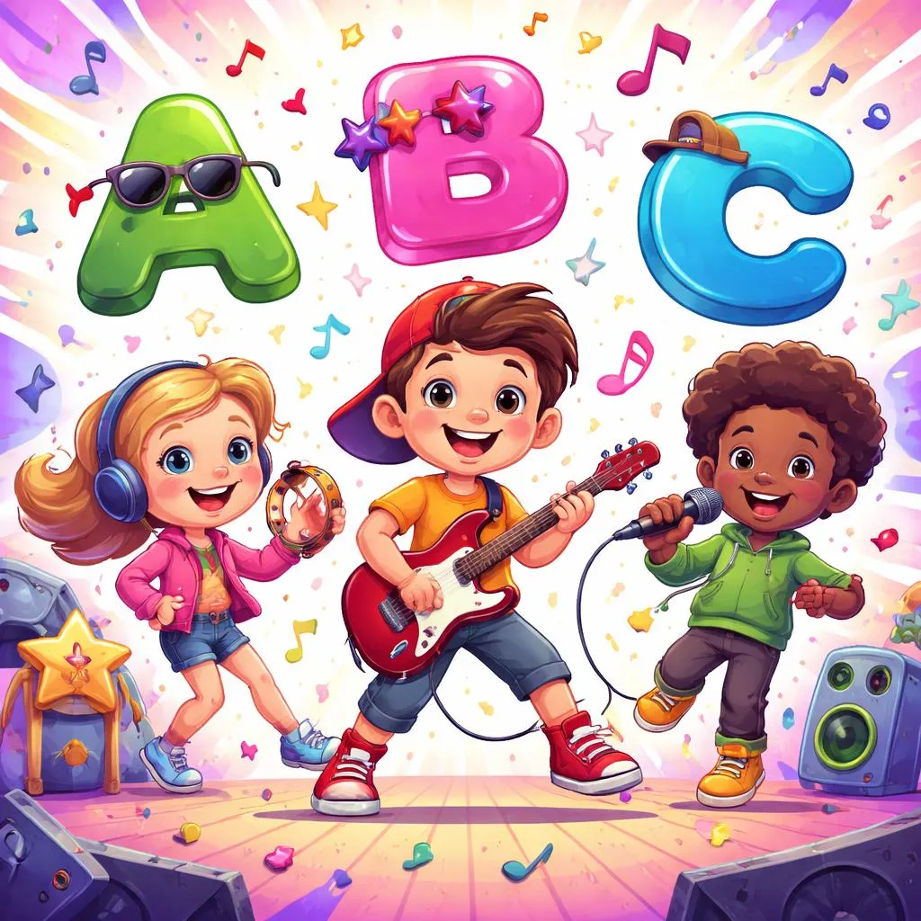 Learn English Letters Easily While Having Fun with the Energetic and Catchy ABC Rock Song for Kids