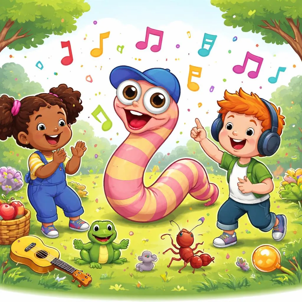 Learn English with Fun and Rhythm Using herman the worm lyrics