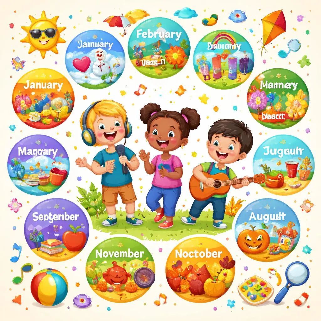 Learn the 12 Months with the Month of Year Song and Fun Activities That Make English Learning Exciting for Children