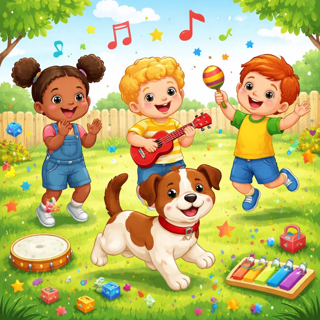 Learning English Through Music and Play With bingo is his name Nursery Rhyme for Early Language Development