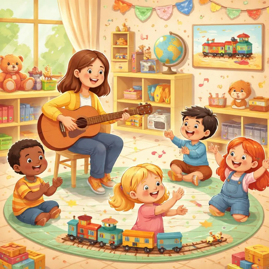 Learning English Through Music and Stories with i've been working on the railroad lyrics in a Warm and Playful Classroom Setting
