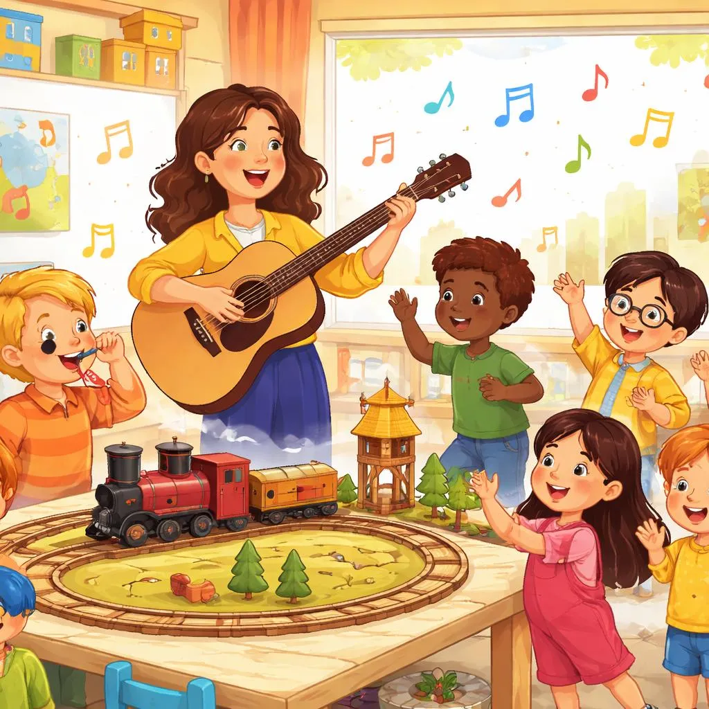 تعلم اللغة الإنجليزية من خلال الموسيقى: كلمات أغنية 'i've been working on the railroad' كأداة لغوية ممتعة وقوية في الفصل الدراسي