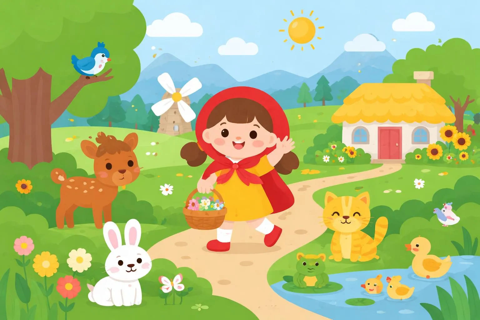Little Girl Where Have You Been? - Nursery Rhymes And Traditional Poems By FCIT