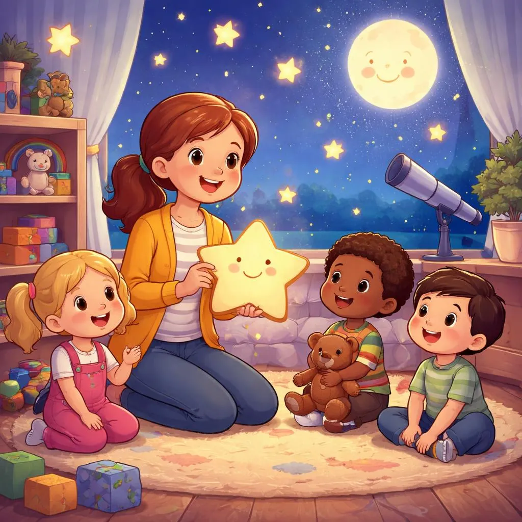 Little Star Twinkle Twinkle Little Star “: A Warm Teacher Guide to Learning English with This Classic Nursery Rhyme