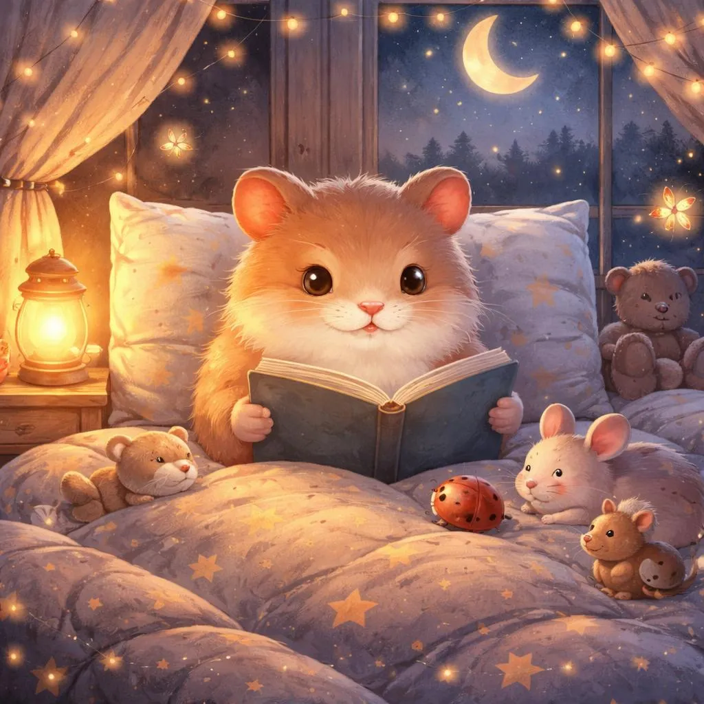 寻找舒缓的睡前故事？ 认识来自睡前故事的仓鼠巴吉，一个温柔、平静的故事