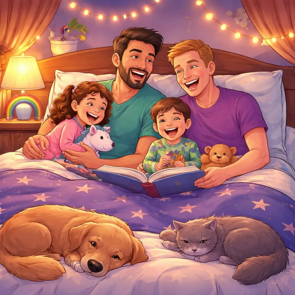 Looking for Cozy and Funny Tales? 3 Gay Bedtime Stories for Family Laughs