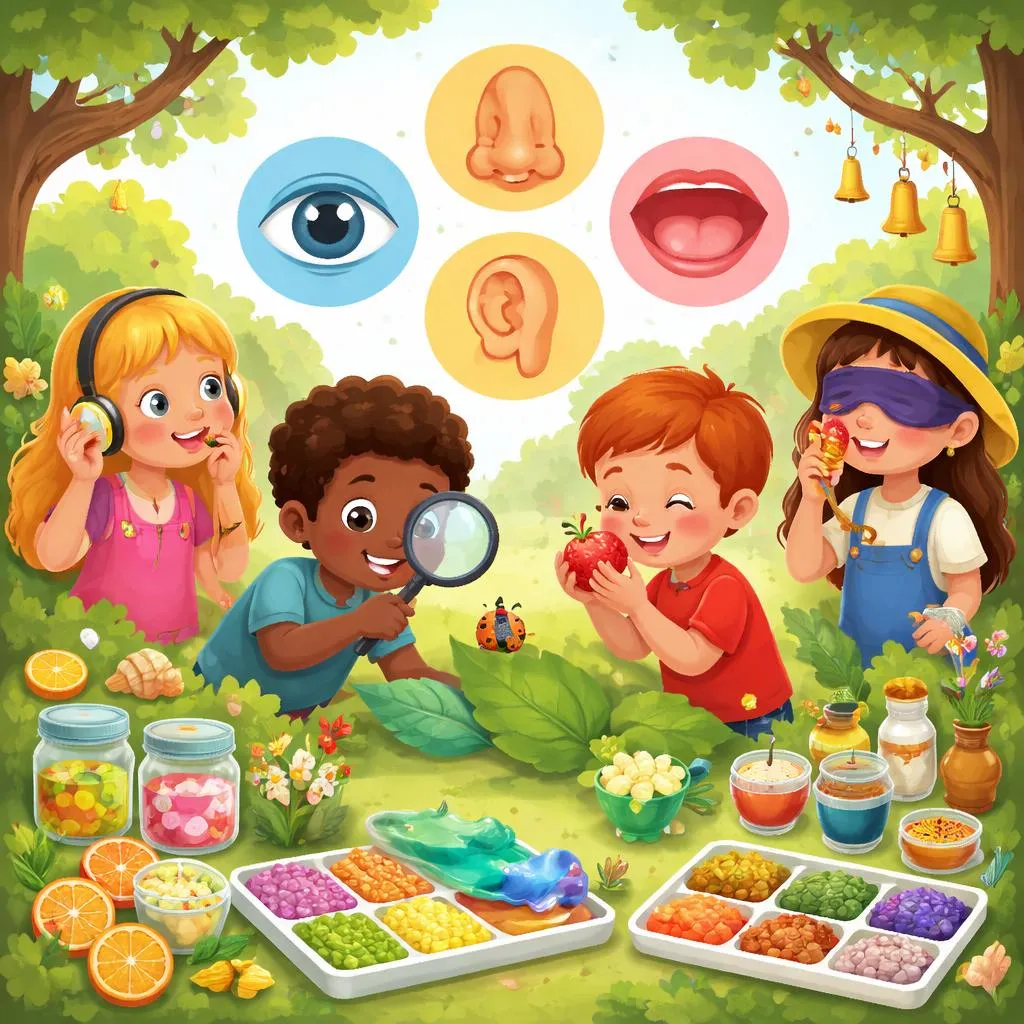 Auf der Suche nach lustigen Spielen für die 5 Sinne? Entdecke über 15 fesselnde Lernaktivitäten für junge Entdecker