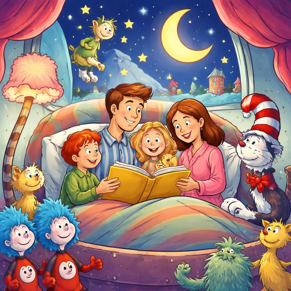 Looking for Fun and Whimsical Dr. Seuss Bedtime Stories for Family Read-Aloud Time?