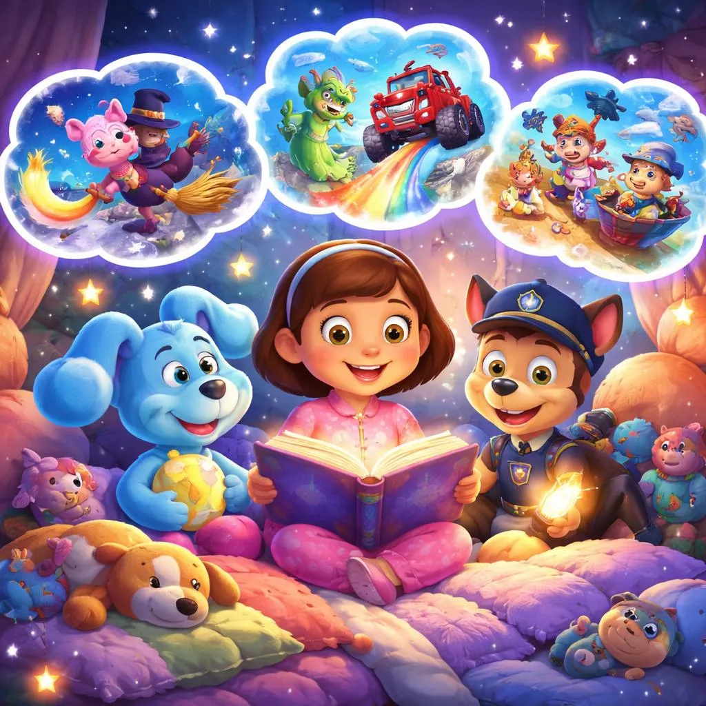 Ищете забавные сказки на ночь от Nick Jr? Вот три воображаемые и смешные истории