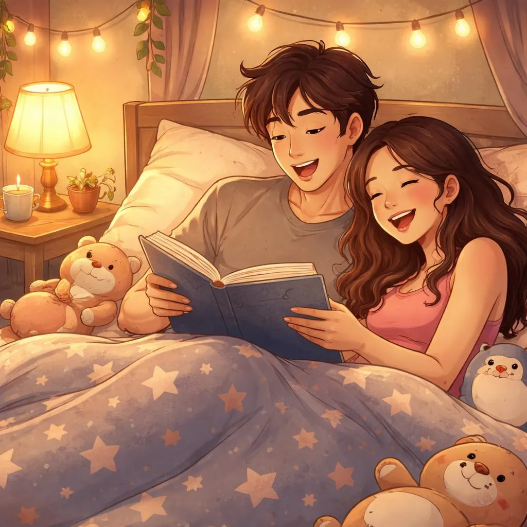 Looking for Funny and Cozy Bedtime Stories to Read to Your Girlfriend?