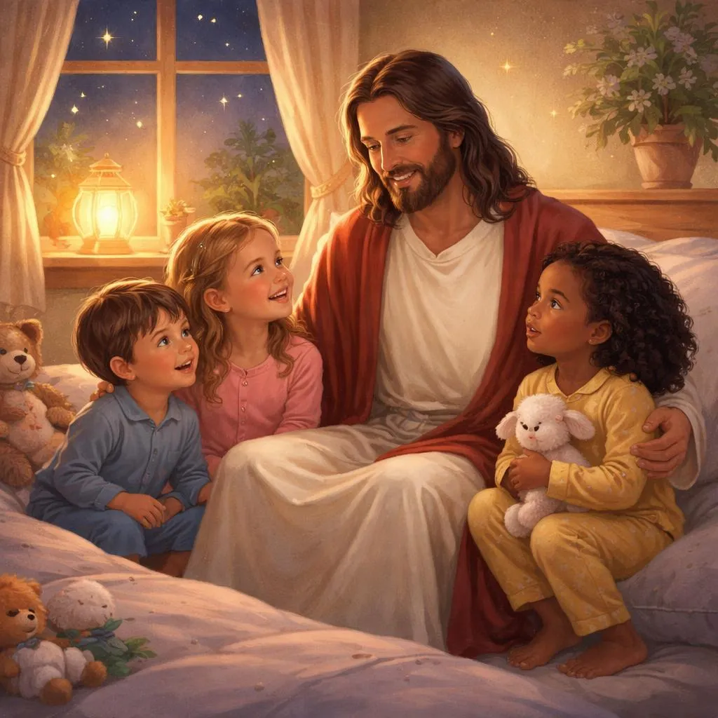寻找温馨故事？如何与孩子们分享耶稣睡前故事？