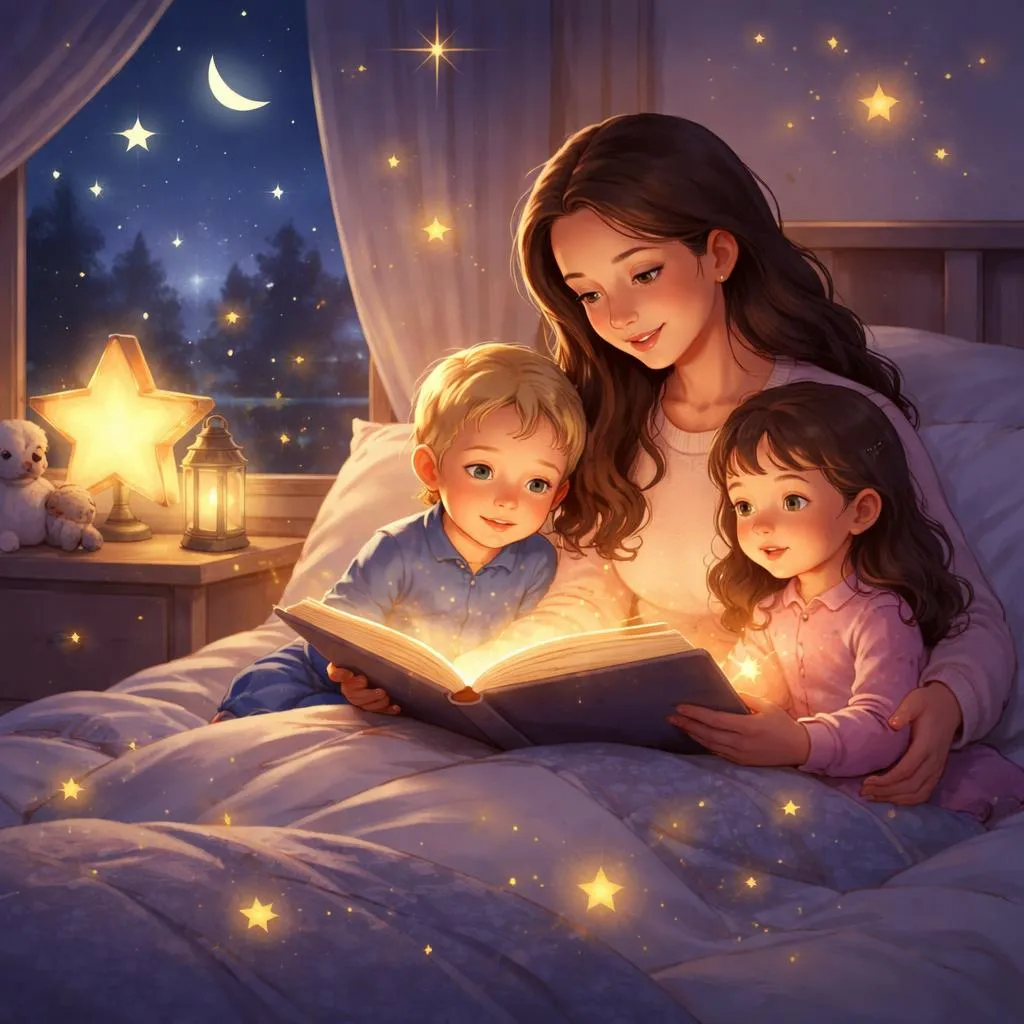 Ищете истории, похожие на «365 историй на ночь из Библии»? Трогательная сказка о ночных звездах и общей радости